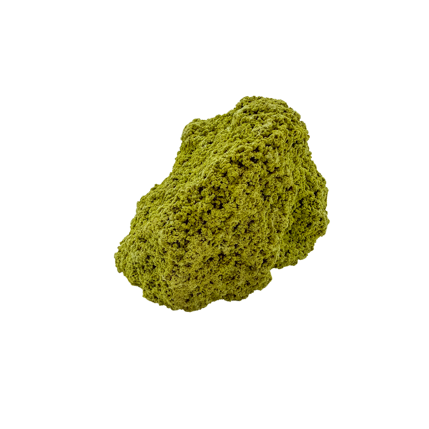 Nontronite no. 27 from the left profile, 2.88 inches long, its chalky green surface untreated and as-mined.