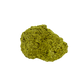 Untreated Brazilian nontronite, specimen no. 27, right profile, 2.63 by 2.69 inches of yellow-green botryoidal growth.