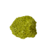 Specimen no. 27 of Minas Gerais nontronite, primary display face, olive-green bubbles built up over a 2.69 inch height.