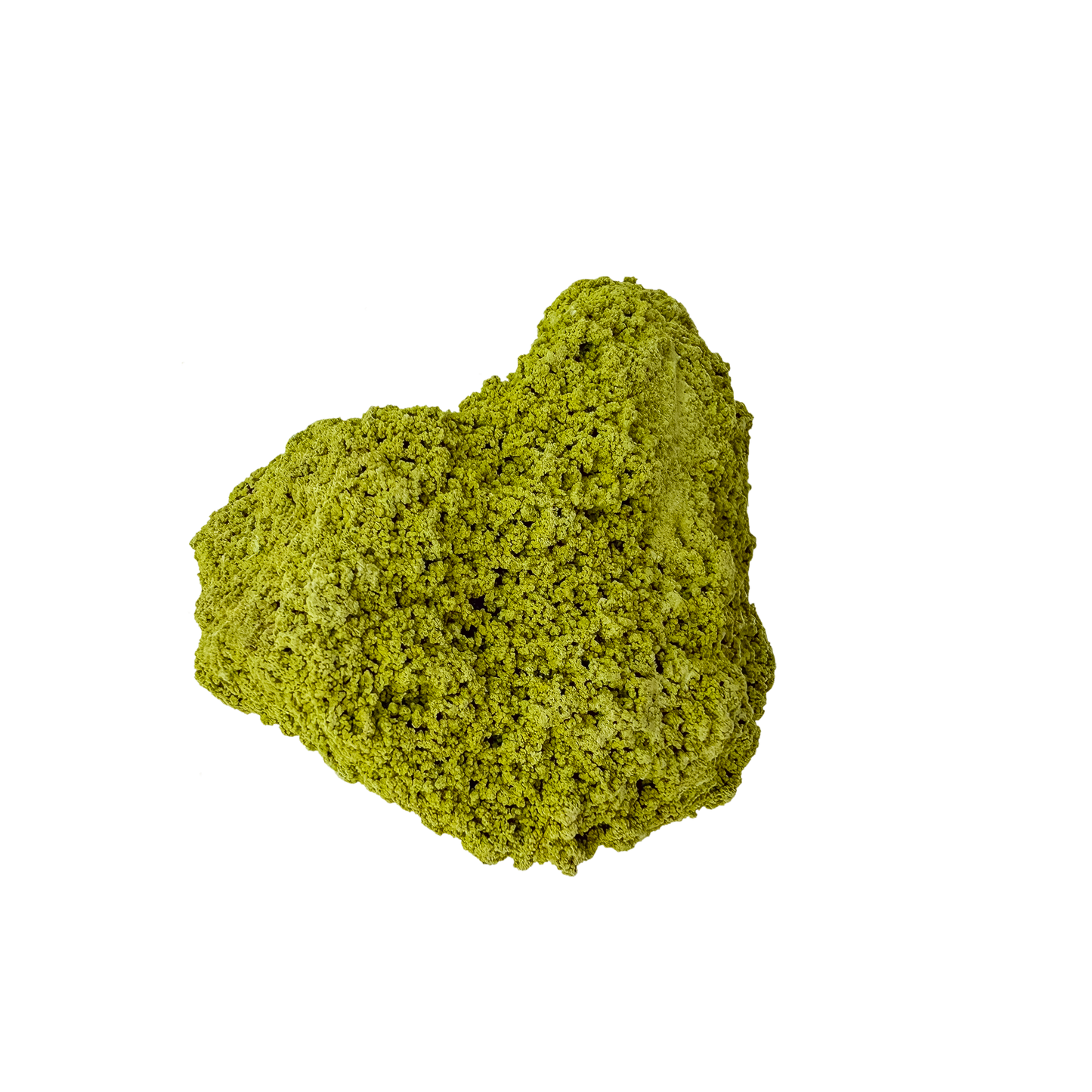 Nontronite specimen no. 27 photographed angled three-quarter view, a 2.88 by 2.63 inch piece of soft Mohs 1-2 clay mineral.