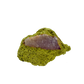 Nontronite no. 28 seen from the right profile: 160 grams of iron-rich smectite clay in chartreuse and olive tones.