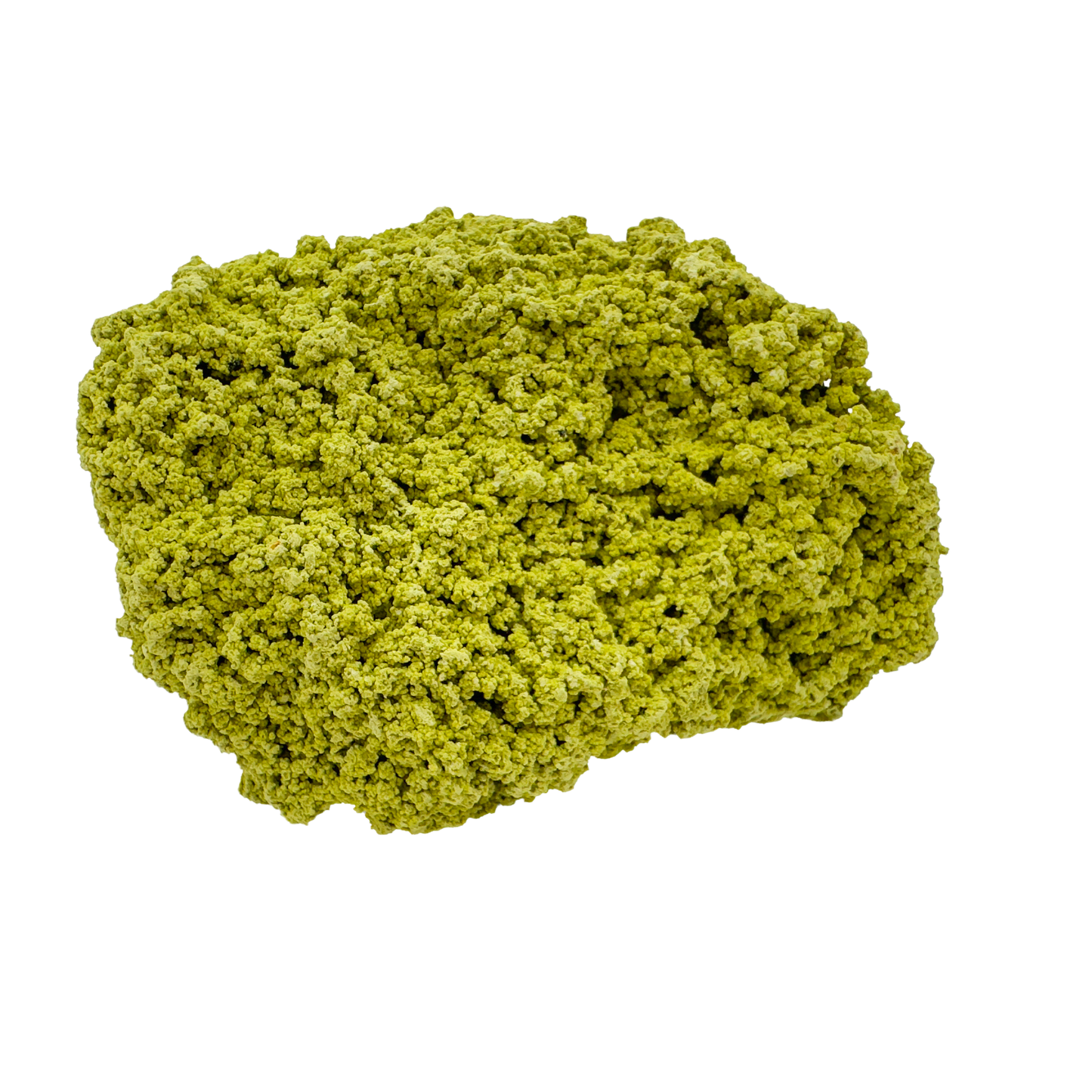 Raw nontronite collector specimen from Minas Gerais, Brazil, chartreuse-green botryoidal mineral, specimen 9, view 1