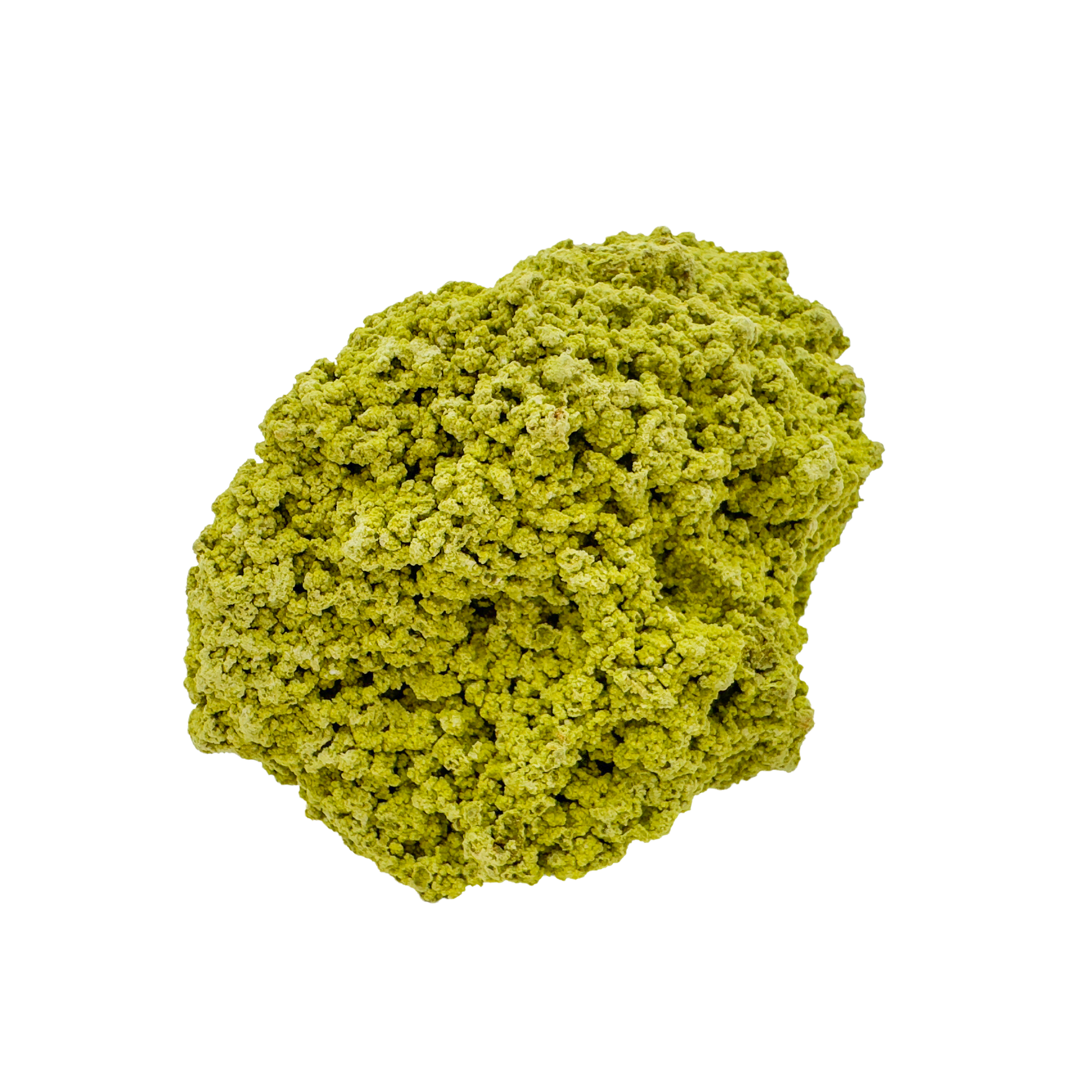 Raw nontronite collector specimen from Minas Gerais, Brazil, chartreuse-green botryoidal mineral, specimen 9, view 6