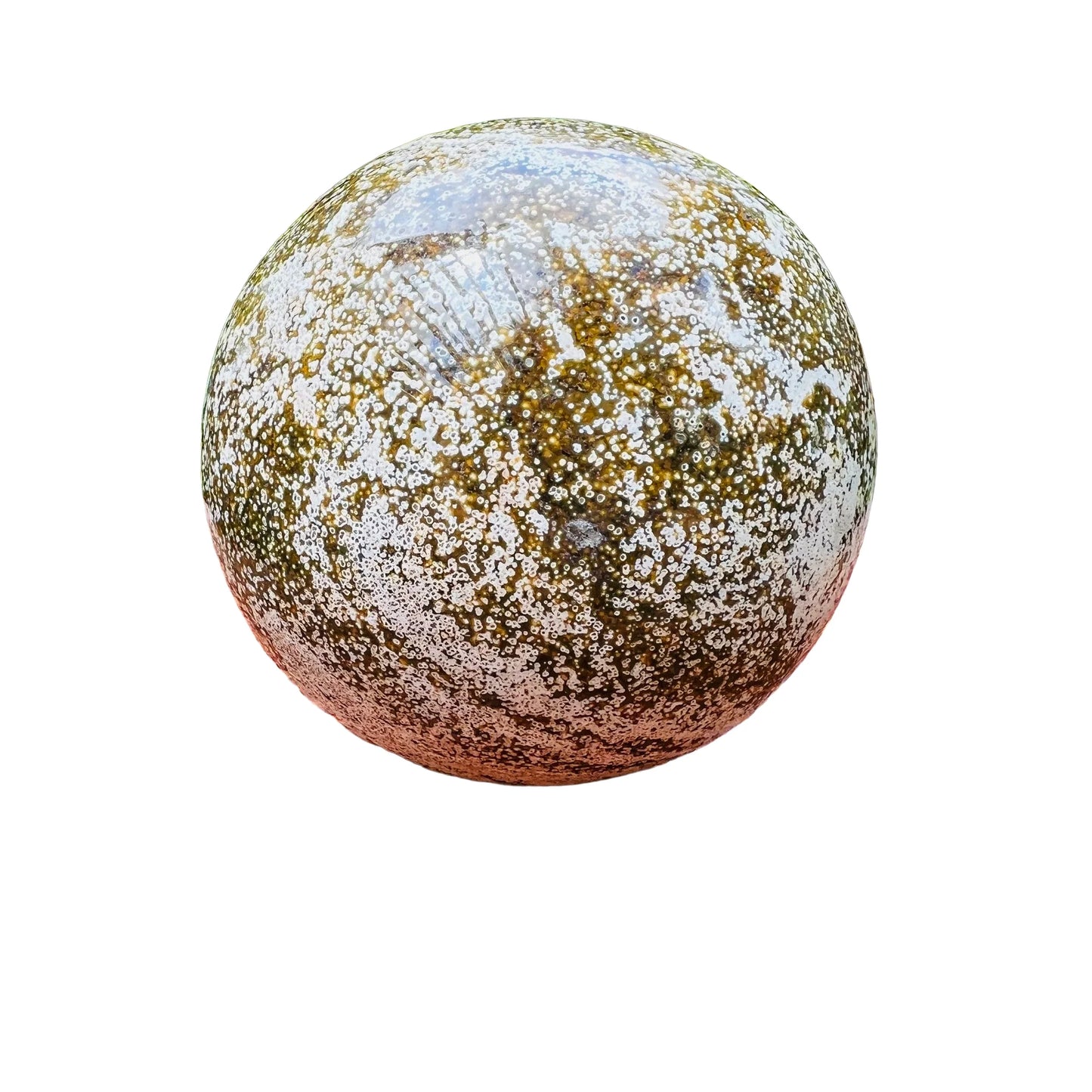 Full profile of Grade AA Ocean Jasper sphere ready to ship from Beyond Bohemian