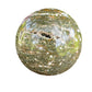 Side-on view of Ocean Jasper polished sphere, from Madagascar, turned to for Emotional Healing.