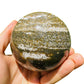 Back view of Grade AA Ocean Jasper sphere showing natural surface