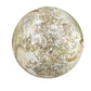 Bottom side of Ocean Jasper polished sphere, from Madagascar, showing characteristic color.