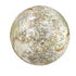 Bottom side of Ocean Jasper polished sphere, from Madagascar, showing characteristic color.
