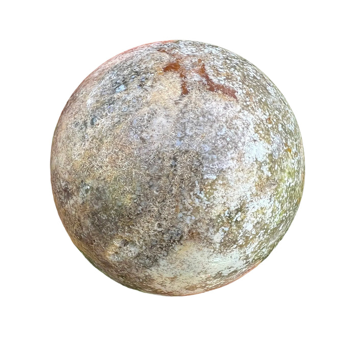Scale comparison of Ocean Jasper stone, captured in soft, even lighting.