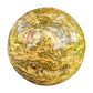 Close-up of Ocean Jasper polished sphere, showing characteristic finish.