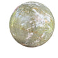 Overhead view of Grade AA Ocean Jasper polished sphere, from Madagascar, often kept for Emotional Healing and Stress Relief.