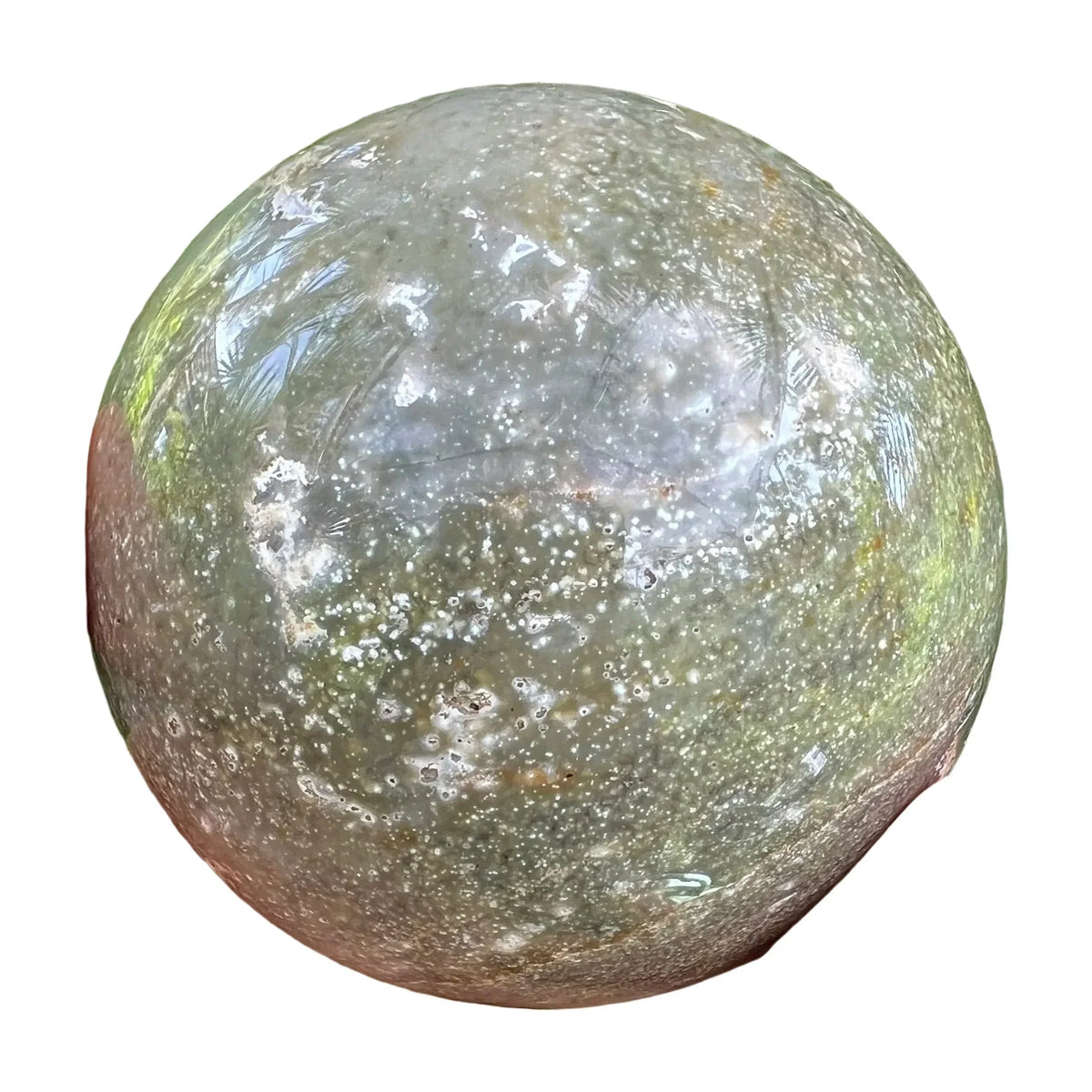 Worktop view of Ocean Jasper stone, with depth visible across the surface.