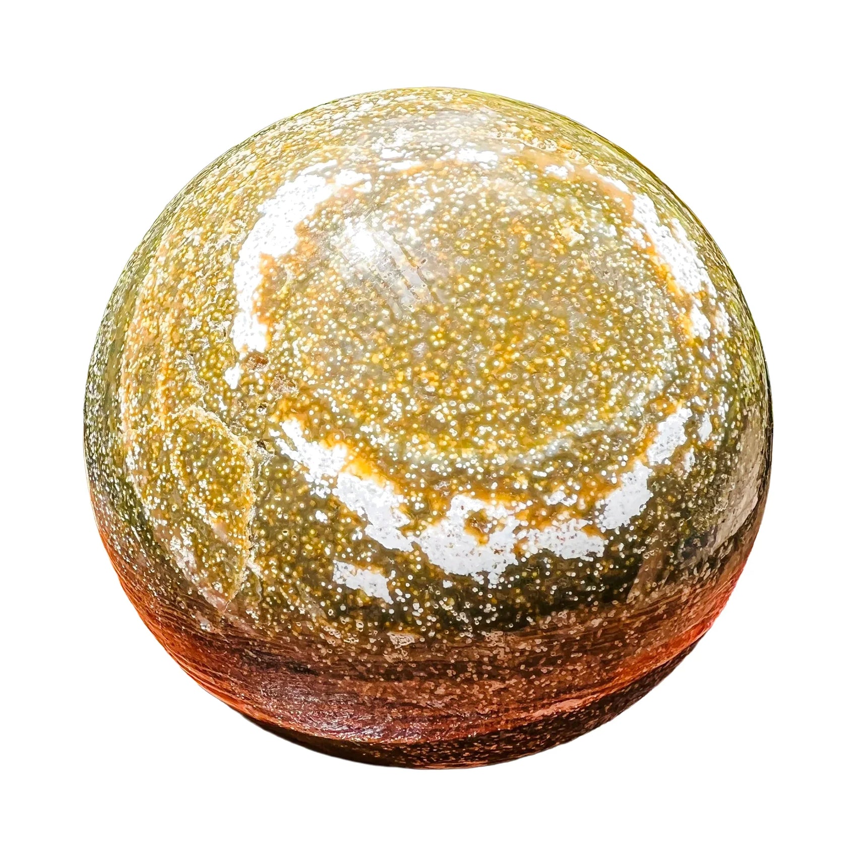 Ocean Jasper Crystal Spheres for Emotional Healing, Love & Stress Relief — green polished from Madagascar