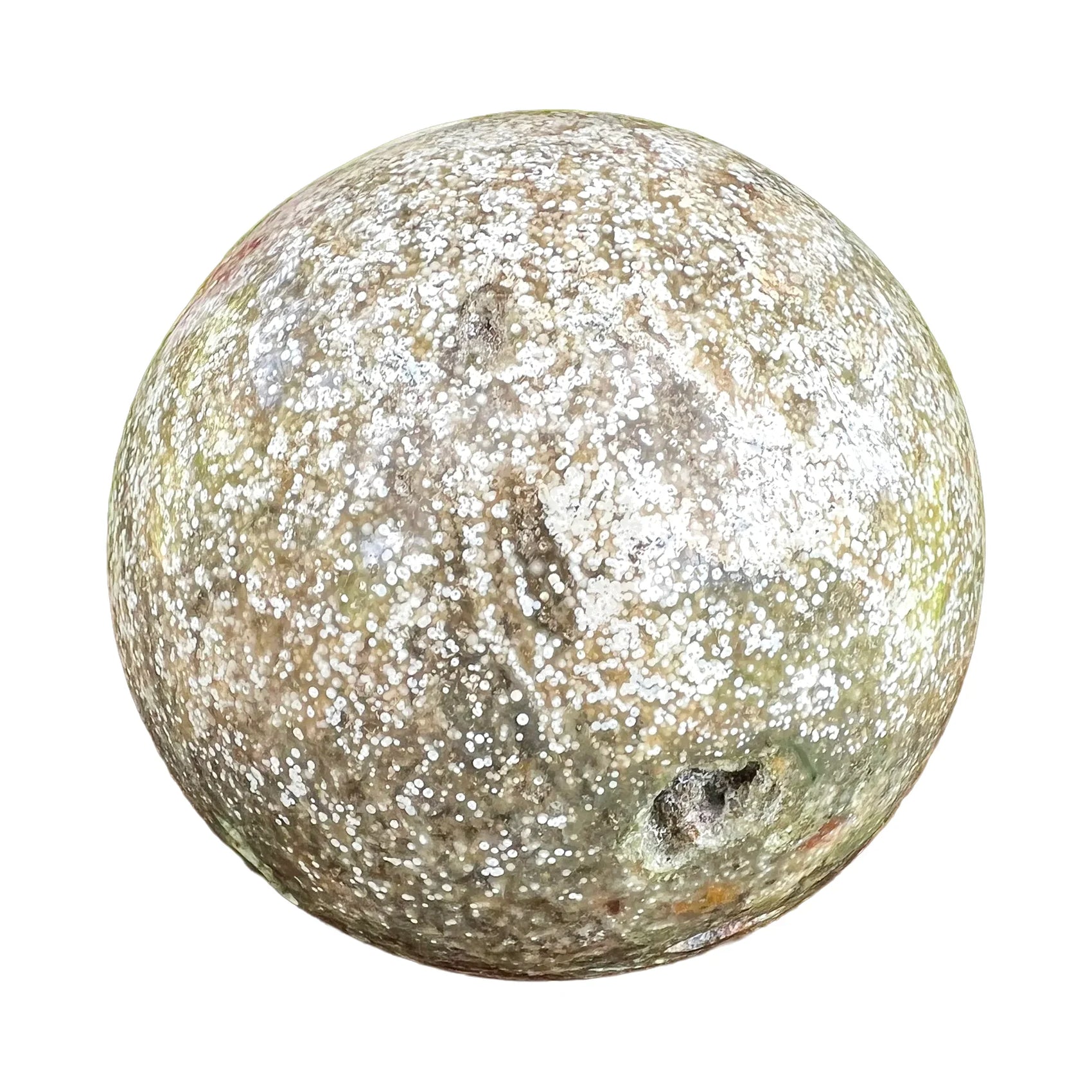 Polished Ocean Jasper Spheres for Emotional Healing, Love & Stress Relief — green polished directly from Madagascar