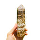 Full profile of Grade AA Ocean Jasper point ready to ship from Beyond Bohemian