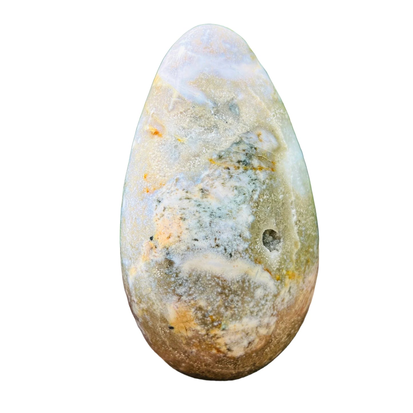 Macro view of Ocean Jasper freeform, sourced from Sofia, Madagascar.