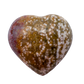 Detail view of AA Grade Ocean Jasper polished heart from Madagascar