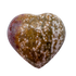 Detail view of AA Grade Ocean Jasper polished heart from Madagascar