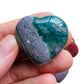 Full profile of Grade AA Ocean Jasper heart ready to ship from Beyond Bohemian