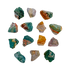 Hand-selected Grade AA Ocean Jasper raw stones from Sofia, Madagascar, 1 to 2 inch with orbicular green, pink, and white patterning