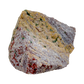 Ocean Jasper raw stone view showing the green, pink, and white tones running through the matrix