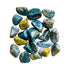 Ocean Jasper Tumbled Stones for Emotional Healing, Love & Stress Relief — green polished, A grade from Madagascar