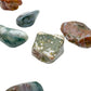 AA Ocean Jasper tumbled stones, green orbicular pieces, 1 to 1.5 inch, Madagascar