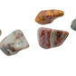 AA Ocean Jasper tumbled stones, warm red and gold tones, 1 to 1.5 inch, Madagascar