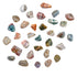 AA Ocean Jasper tumbled stones, full scatter, 1 to 1.5 inch, orbicular patterns, Madagascar