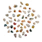 AA Ocean Jasper tumbled stones, full scatter of green, pink and cream orbicular patterns, 0.75-1.25 inch, Madagascar