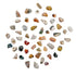 AA Ocean Jasper tumbled stones, full scatter of green, pink and cream orbicular patterns, 0.75-1.25 inch, Madagascar