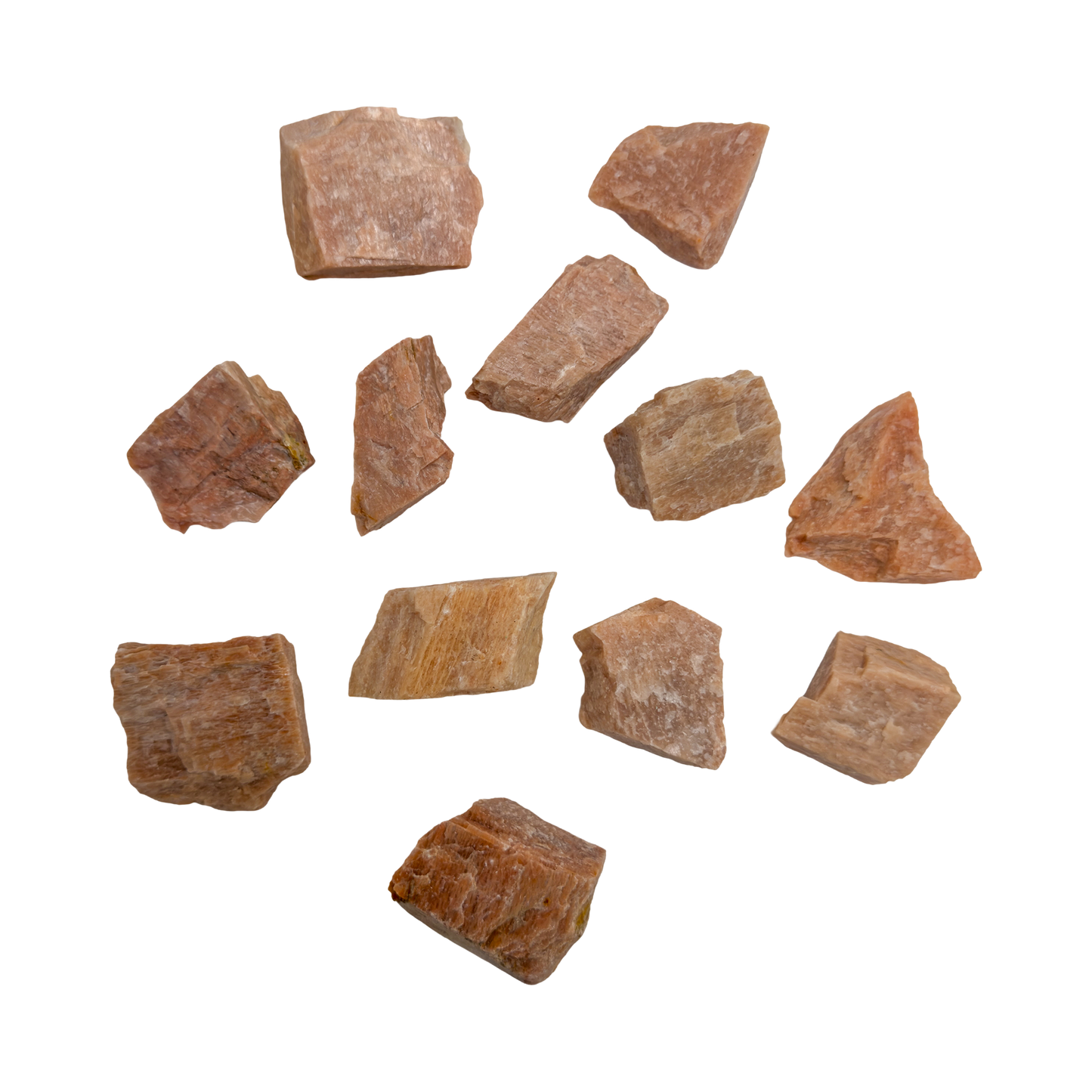 Peach Moonstone Raw Stones for Emotional Healing, Intuition & Self-Love — peach AA grade from Madagascar