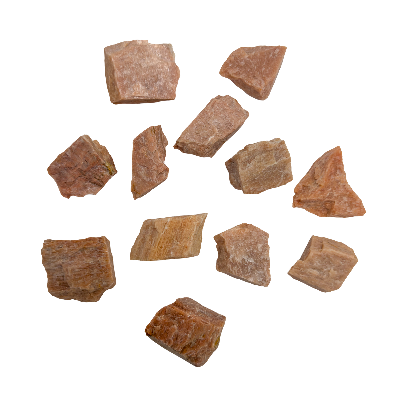 Peach Moonstone Raw Stones for Emotional Healing, Intuition & Self-Love — peach AA grade from Madagascar