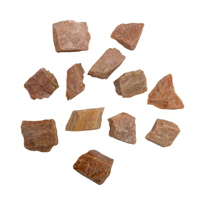 Peach Moonstone Raw Stones for Emotional Healing, Intuition & Self-Love — peach AA grade from Madagascar