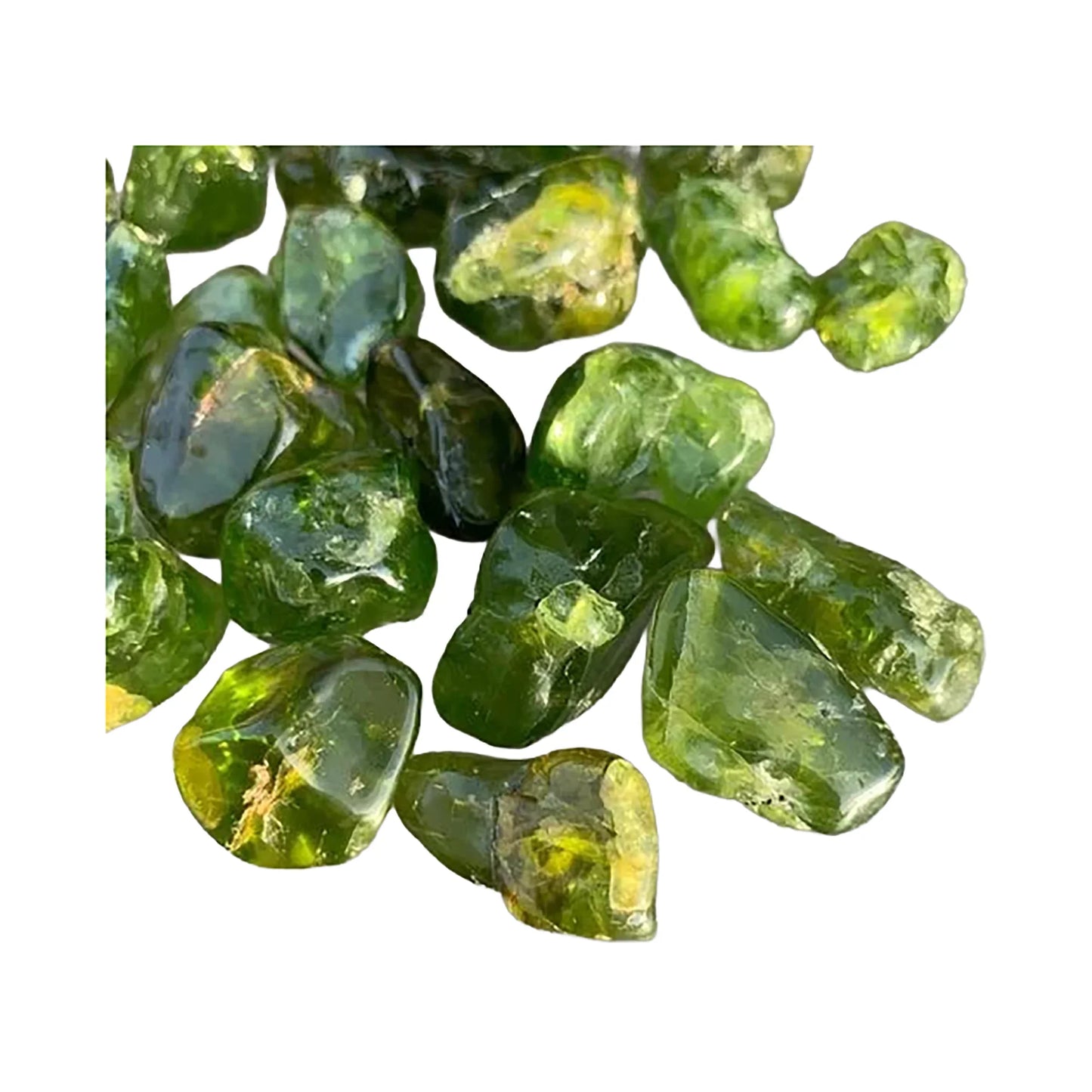 Peridot Tumbled Stones - Arizona, USA