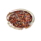 Grade A petrified wood crystal chips in a bowl, sourced from Madagascar