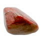 Petrified Wood tumbled piece showing red grain, AA grade Madagascar