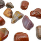 Polished large Petrified Wood tumbled stones, AA grade from Madagascar