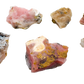 Pink Opal raw stones for emotional healing, 1-2 Inch Peruvian pieces hand-finished with natural jojoba oil