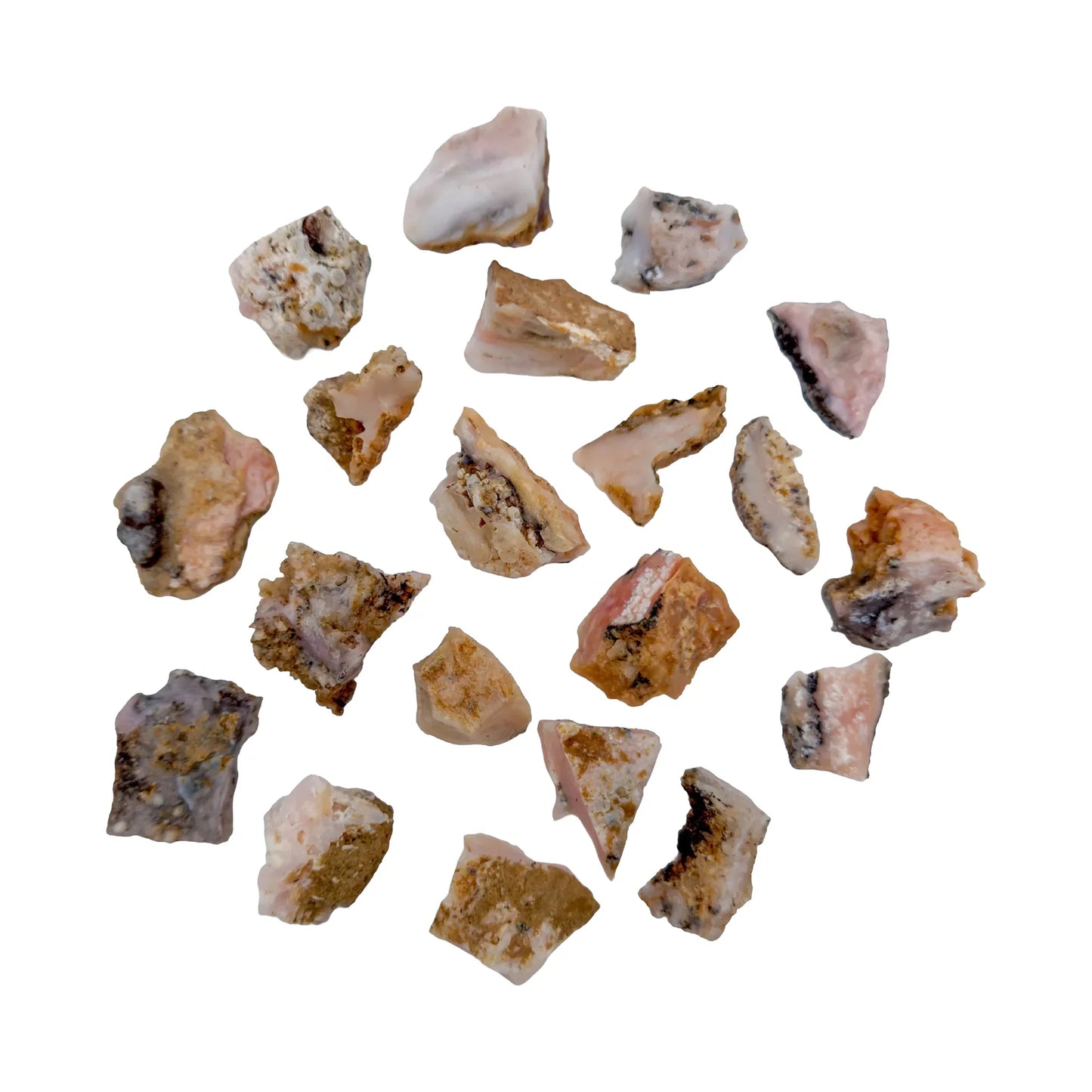 Raw Pink Opal Crystals to support Emotional Healing, Love & Self-Love — pink rough natural, hand-selected A from Peru