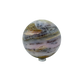 Pink Opal sphere photographed from the right profile, 2.94 in diameter, natural and untreated.