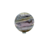 Pink Opal crystal sphere from Ica, Peru, primary polished face, a 2.94 inch polished orb weighing 467 grams.