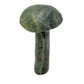 Reverse side of serpentine crystal mushroom no. 1, 7.04 inches of polished Zimbabwean stone.