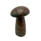 Reverse side of tiger iron crystal mushroom no. 7, banded ironstone polished to a deep shine.