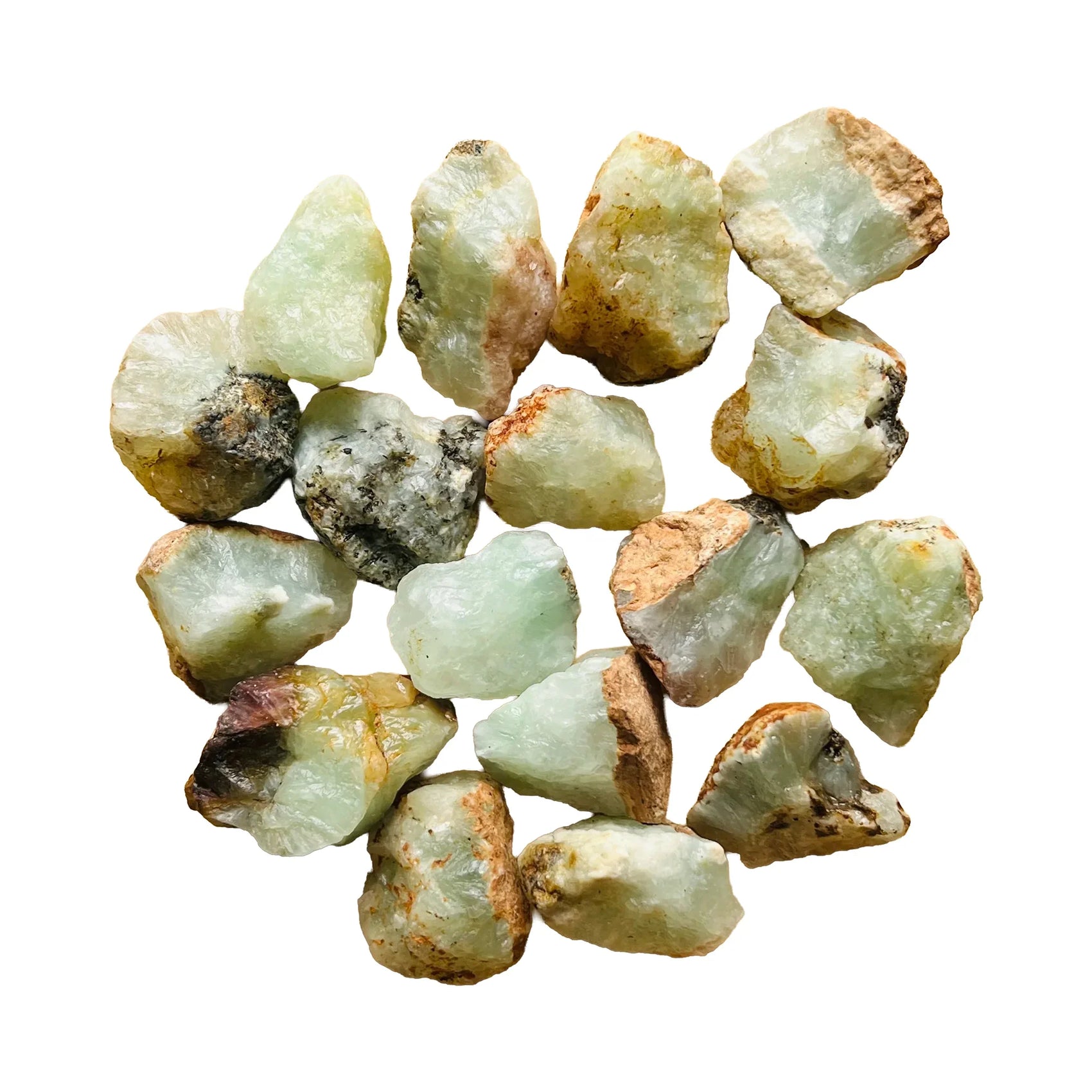 Prehnite Crystals to support Emotional Healing, Healing & Manifestation — green rough natural, A grade Namibia-sourced