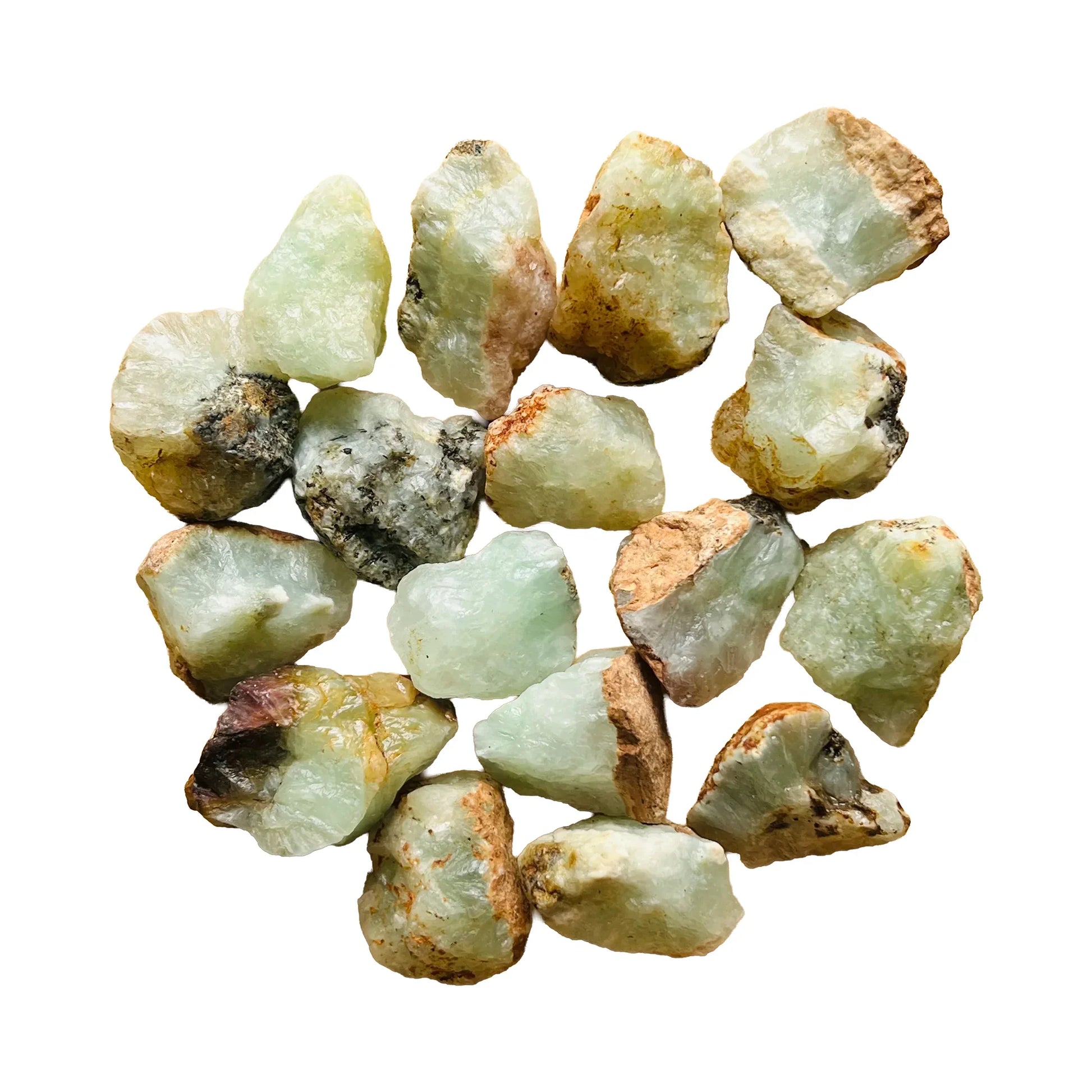 Prehnite Crystals to support Emotional Healing, Healing & Manifestation — green rough natural, A grade Namibia-sourced