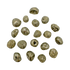 Pyrite Tumbled Stones for Abundance, Confidence & Manifestation — gold metallic, AA grade from Peru