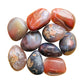 Red Agate Palm Stones traditionally associated with Confidence, Energy & Grounding — red polished, hand-selected AA from Zimbabwe