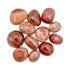 Polished Red Aragonite Palm Stones to support Confidence, Energy & Grounding — orange smooth polished, hand-selected AAA Peru-sourced
