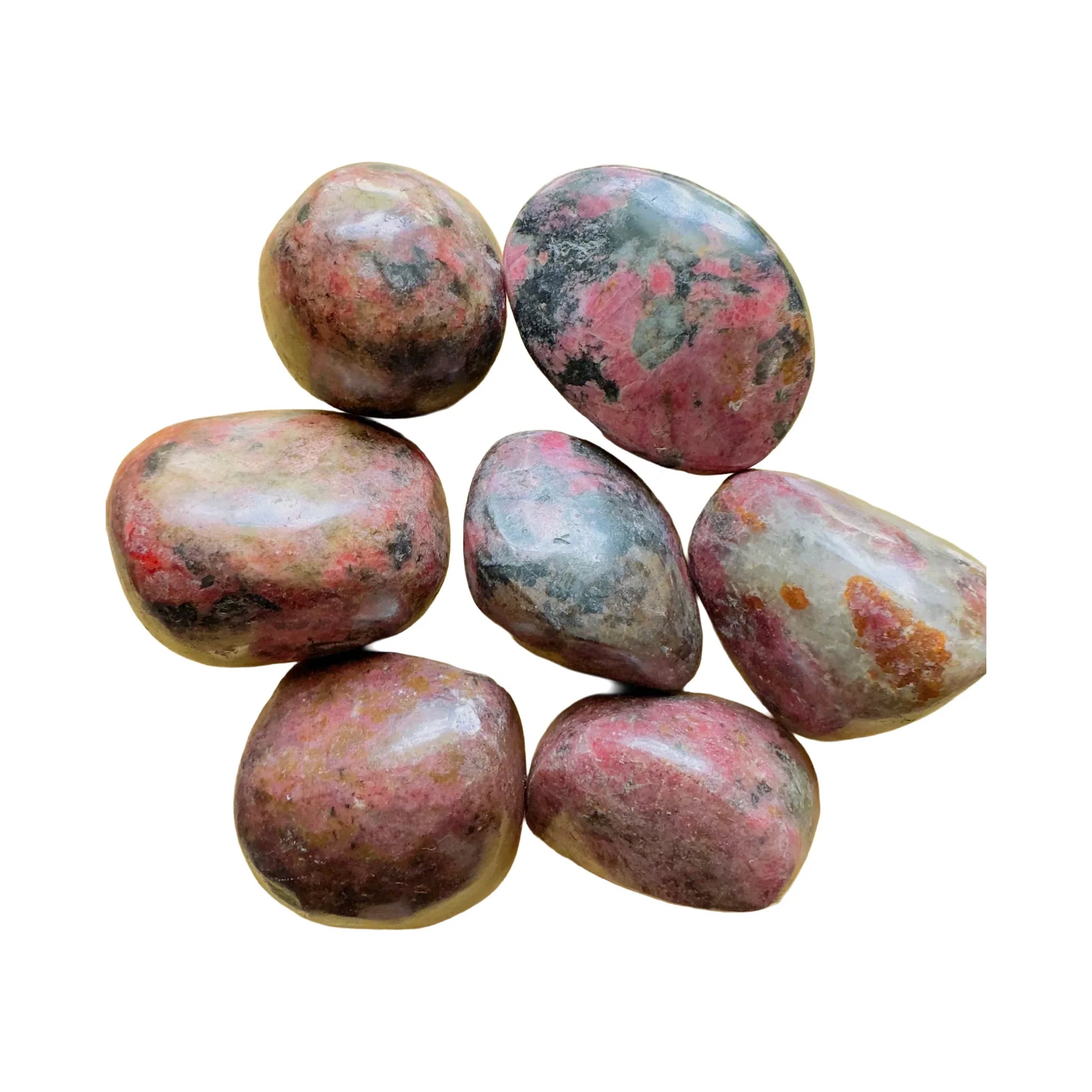 Rhodonite Free Forms for Emotional Healing, Grounding & Love — black natural, AA directly from Zimbabwe